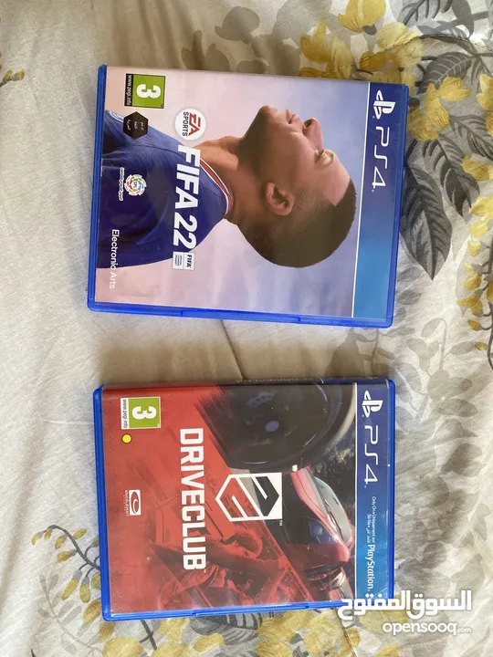 FIFA22:12دينار DRIVECLUB:10دنانير
