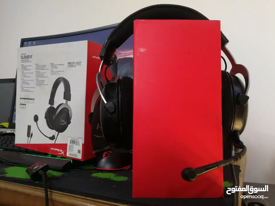سماعة وماوس قيمنق (Gaming Mouse +Hyperx Cloud II)