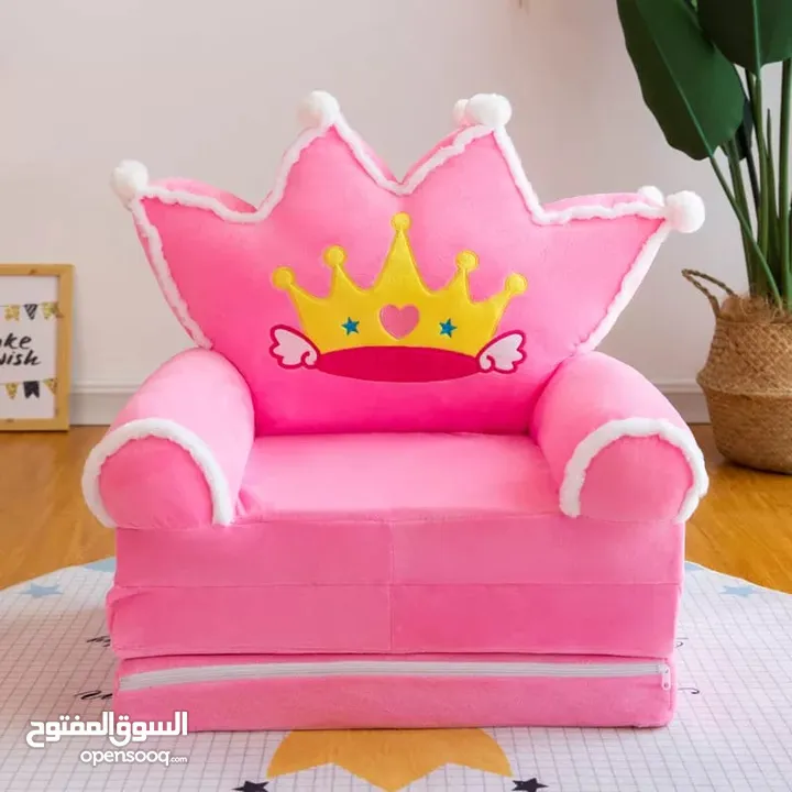 كنب اطفال 3 طبقات تتحول الى فرشة