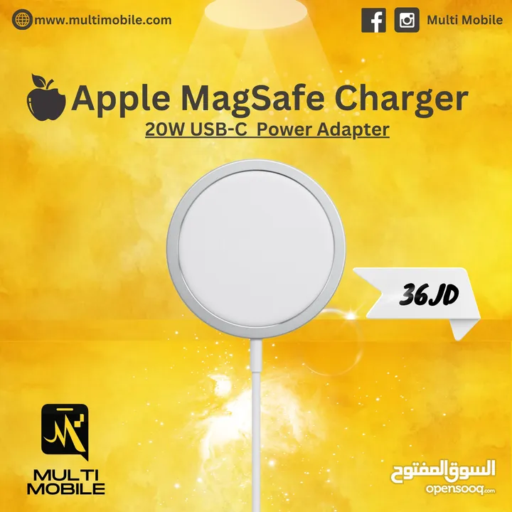 Apple 20W MagSafe charger (أصلي)