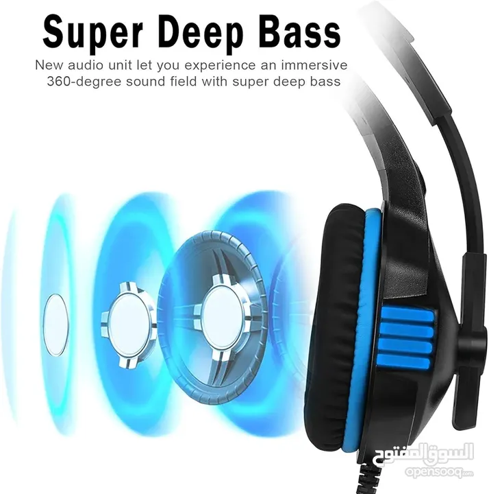 Raxinbang Headset 3.5mm Gaming Headset LED (New condition box slightly damaged)