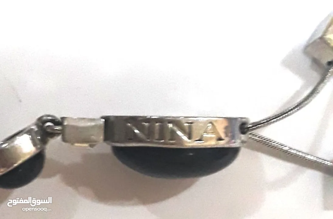 Nina Ricci Set Faux Onyx Ear Clips With Necklace by WhatsApp in Description
