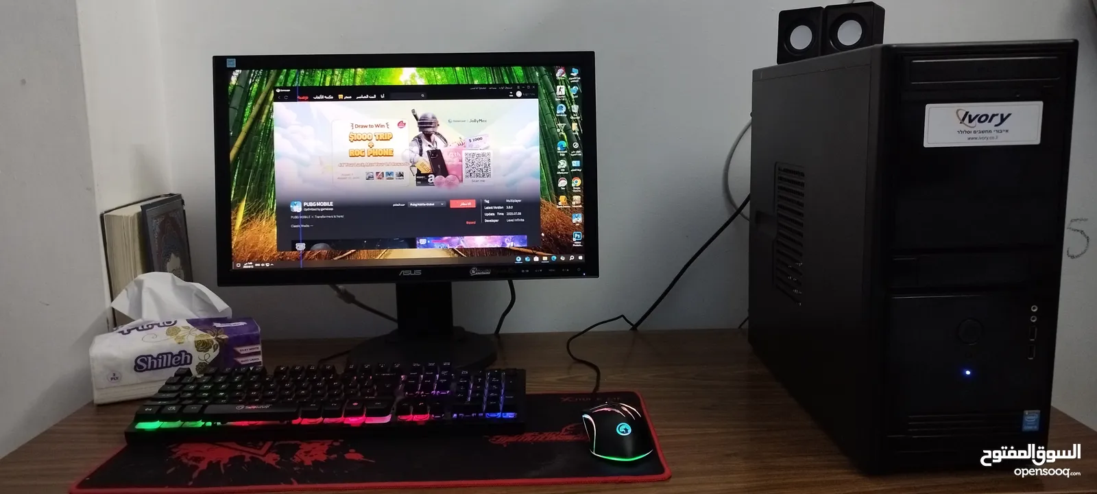 عرض على جهاز كمبيوتر تجميع للالعاب ولكافة الاستخدامات بمعالج Core i7 الجيل الرابع ورامات 16جيجا