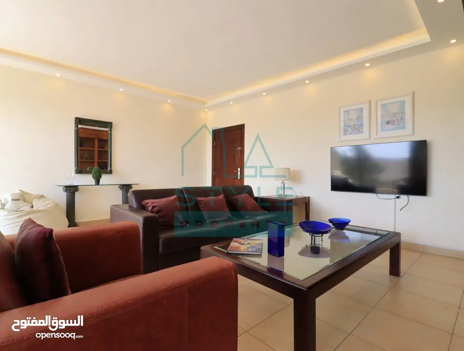 شقة مفروشة طابق اول في عبدون الشمالي مساحة الشقة 140 متر مربع