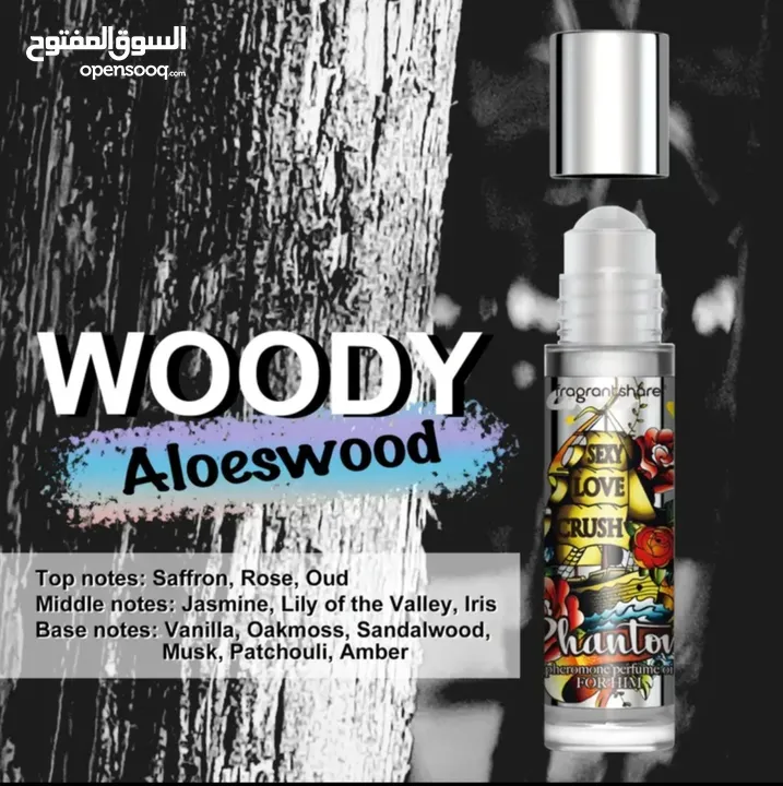 Pheromone Perfume For Men, Woody Cologne Aloeswoody Roll-on Essence Oil Perfume 25% Scent Conc.