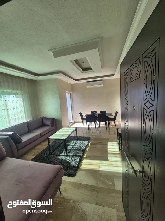 Yearly Furnished apartment for rent near King Hussein Business Park  شقة مفروشة للإيجار سنوي