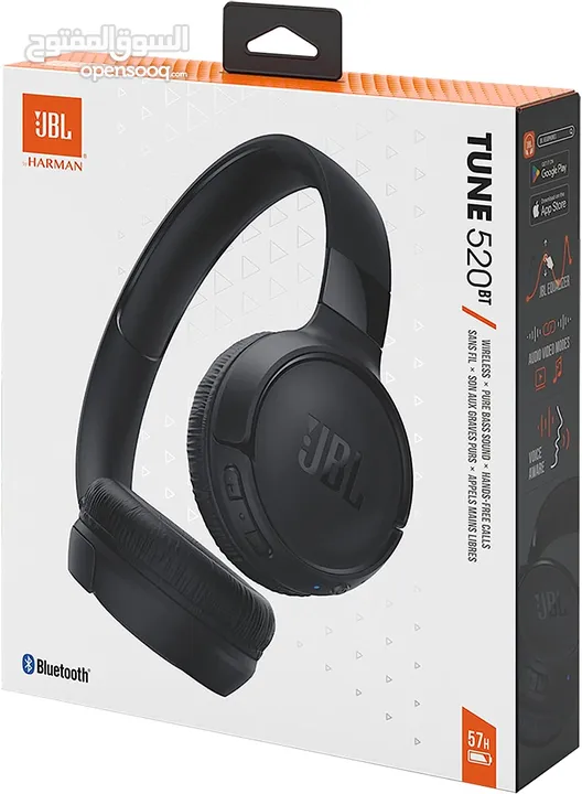 سماعات JBL Tune 520BT أصليه وارد امريكا