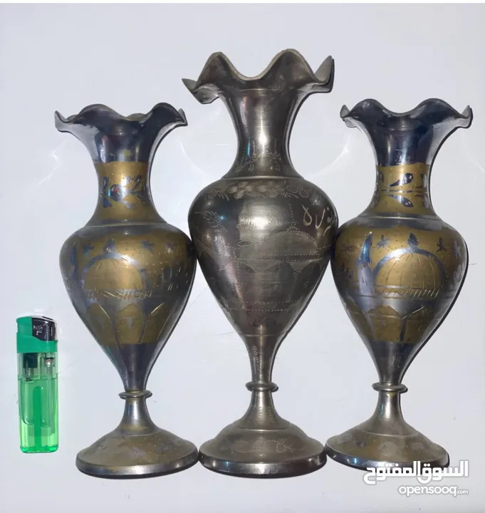 مزهريات وكاسات المدينة المنورة ايام الزمن الجميل. الاسعار والتفاصيل في الوصف.