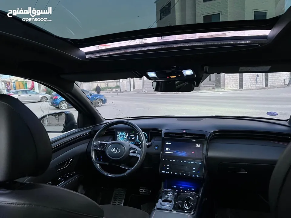 توسان هايبرد ( hybrid plug-in N-Line ) اوتوماتيك فل مواصفات بانوراما 4*4 بمشي 65 ك عالشحنه