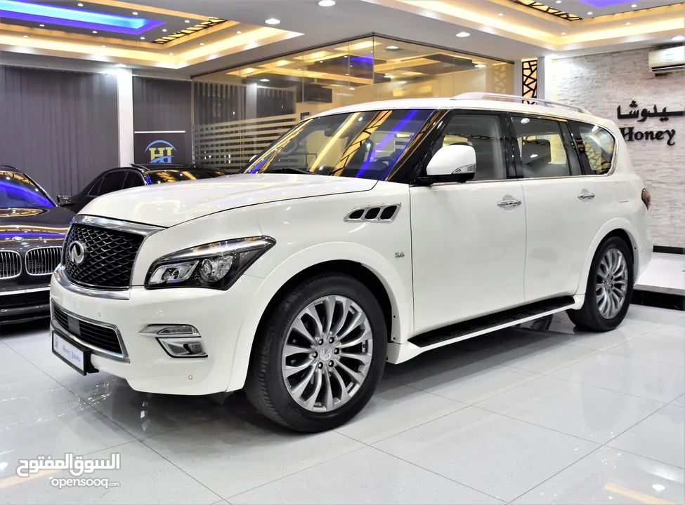 Infiniti QX80 ( 2015 Model ) in White Color GCC Specs