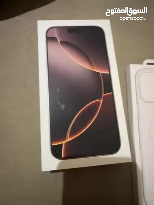 New not used Iphone 16 pro max 256GB  آيفون 16 برو ماكس 256 جيجا جديد غير مستعمل