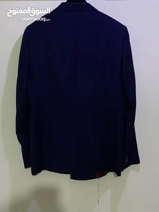 GUCCI Size 50 Uniform Navy Blue Double Breasted Blazer Gold Buttons Men’s Wool