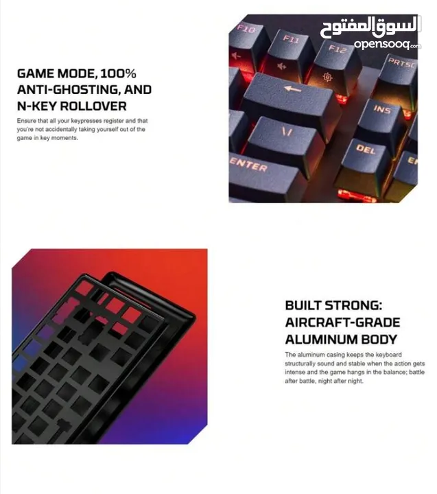 *يتوفر كيبورد من شركة ( Hyper X ) موديل ( Alloy Origins ) يأتي ( RGB ) بثلاث أنظمة جميلين اقرأ الوصف