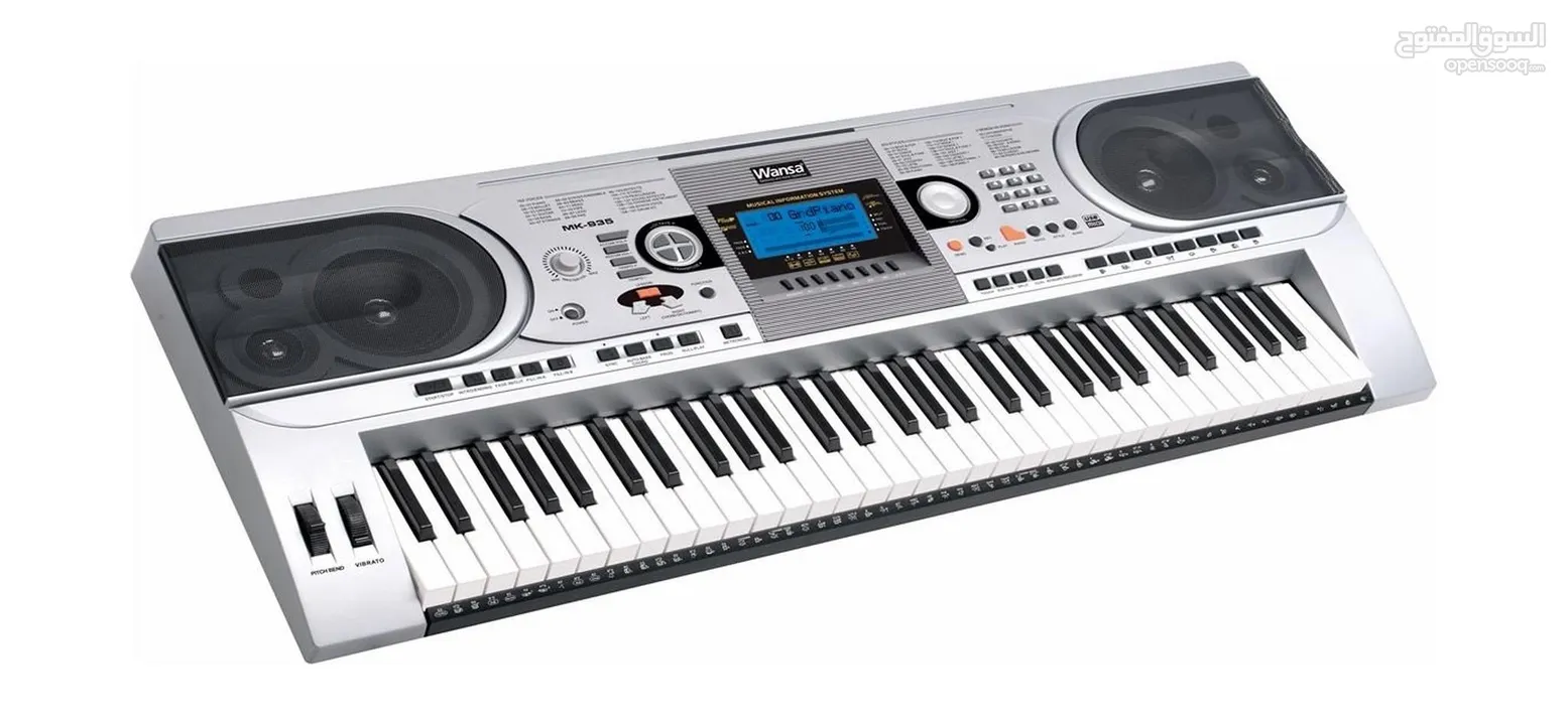 Wansa 61 Keys Musical Keyboard (MK-935) - Silver