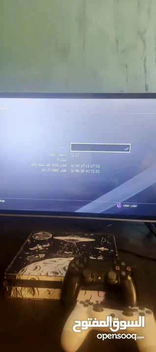 للبيع: بلايستيشن 4معدل إصدار 12 + شاشة نظيفة 32/36 بوصة