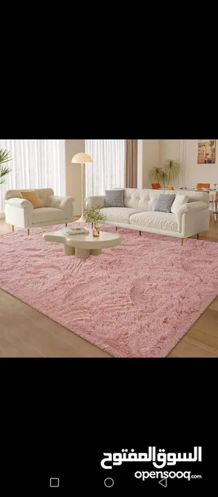 جرد اليوووم من سجاد الفرو    سجاد فرو   مبطن حبيبات مطاطا لمنع الانزلاق  مقاس 240*200