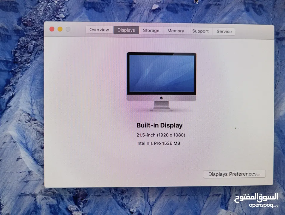 imac late 2013, 21.5 Inch ,i5, 8gb, itb كالجديد