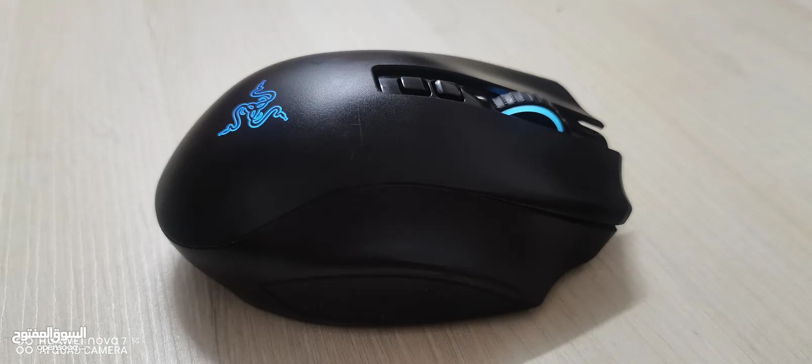 Mouse razer naga pro ماوس مخصص لمحترفي الاعاب وخاصه العاب MMO و RPG ويتميز بدقه عالي جداً