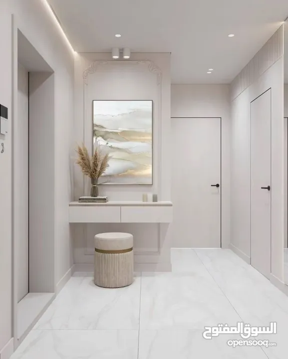 شقة مساحة 300 يمكن قسمها لشقتين 150