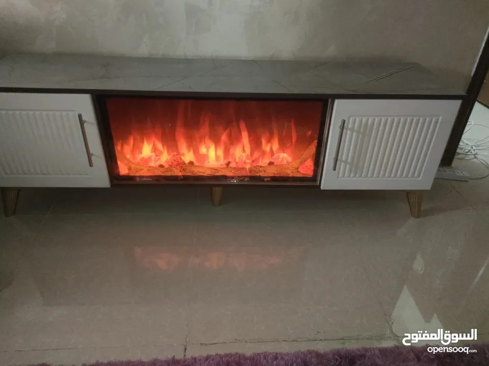 طاولة شاشة +خزانة أحذية +طاولة مجلس+اربع قطع جانبية