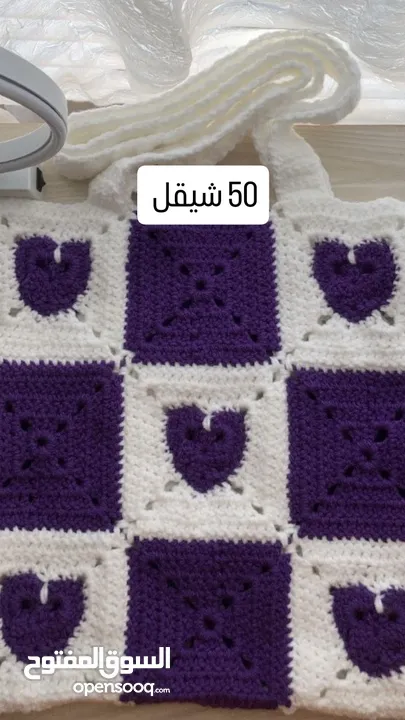 اغراض كروشيه متنوعة للبيع مع امكانية التصميم حسب الطلب