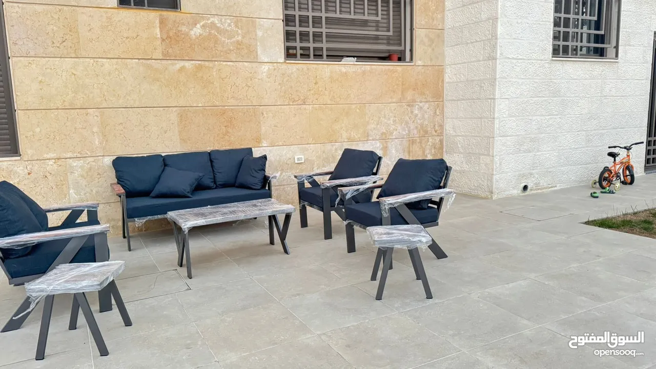 اطقم جلسات خارجية معدنية موديل اكس الأكثر طلباً