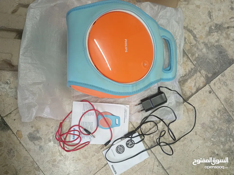 جهاز كاريوكي محمول سوبر ساوند من ماركة فيلبس ، مكبر صوت، مشغل cd و aux  و mp3 link ...