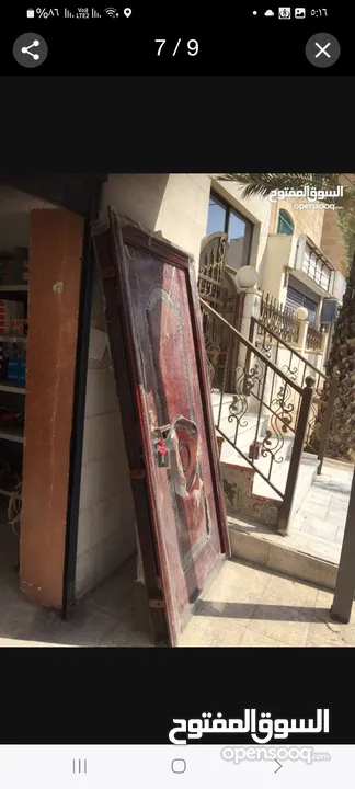 أبواب أمان حديد صيني ثقيل مترين في متر ومترين في متر وربع