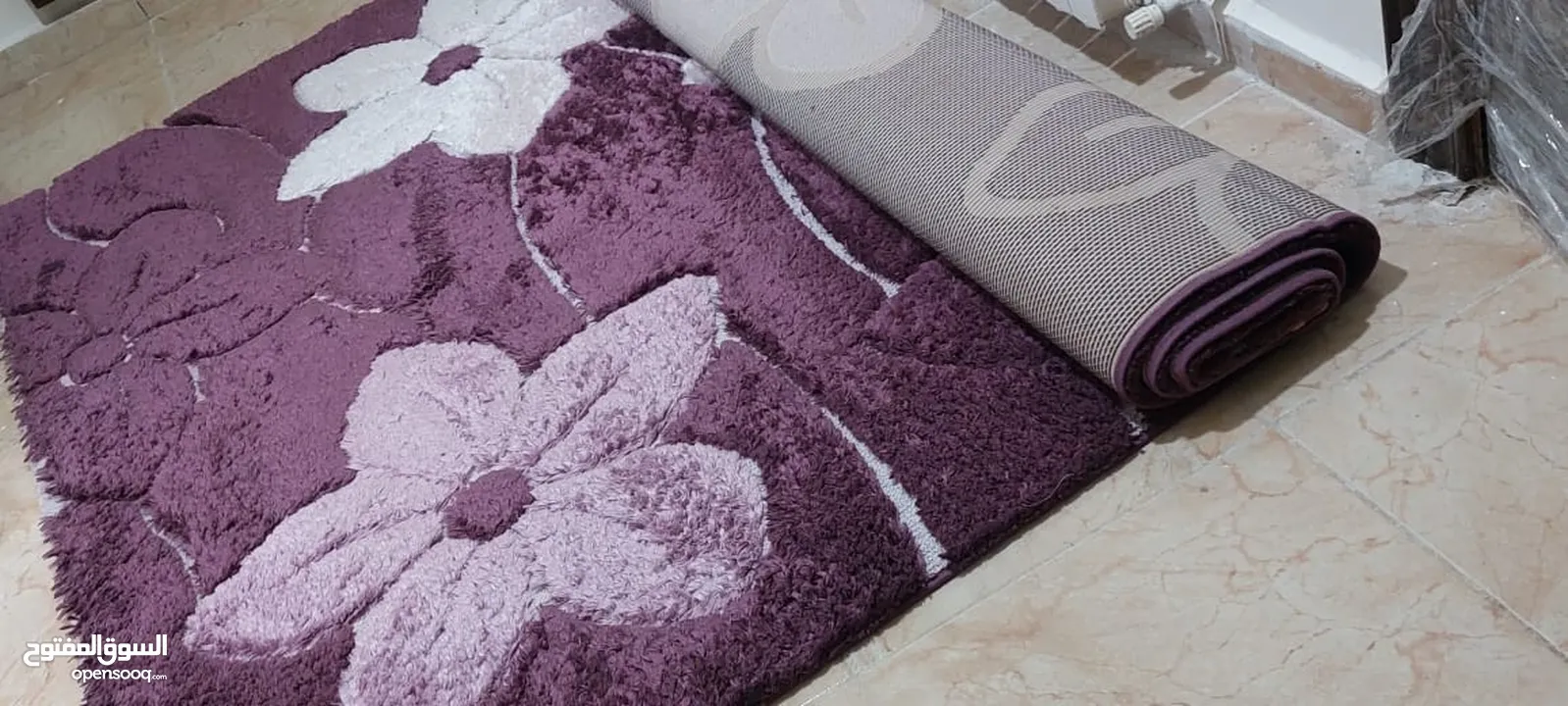 سجادتين نوع تركي ثقيل ثابت بالارض ولا نقره