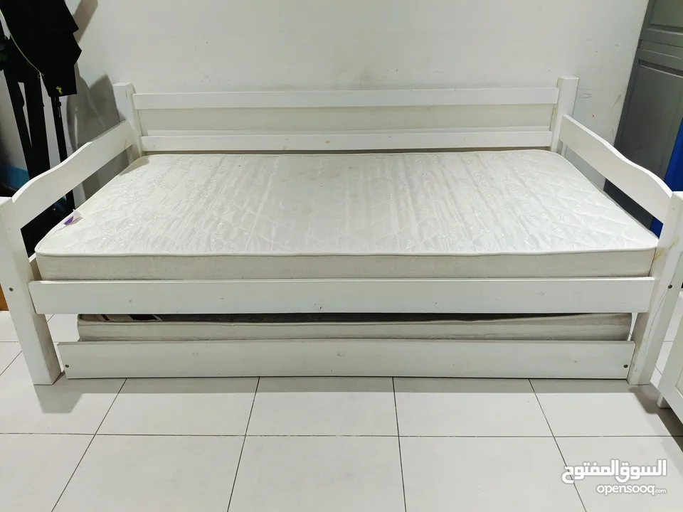 Bed With Pullover + Medical Mattress Immediate Sale Good Condition