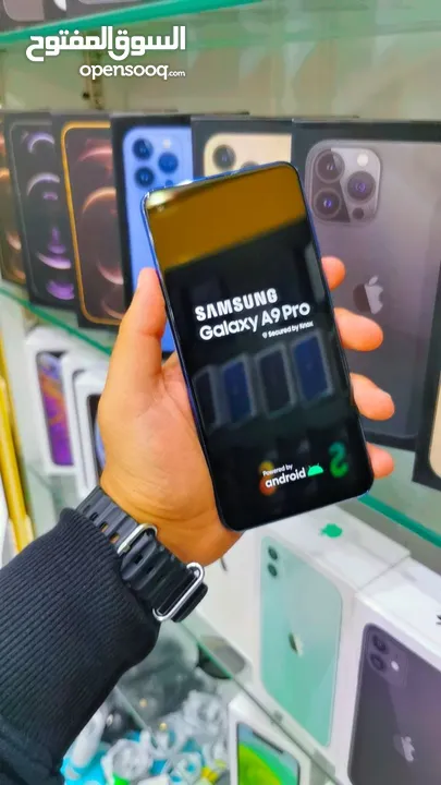 عرض خااص : Samsung A9 pro 128gb هاتف نظيف جدا بحالة الوكالة بدون اي شموخ و بدون اي مشاكل مع ملحقاتة