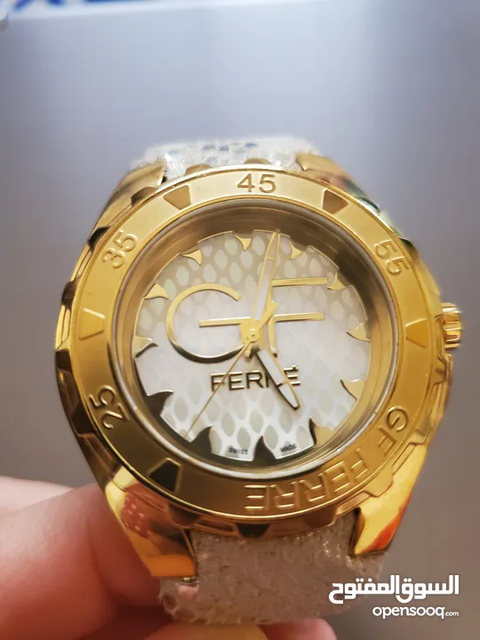 ساعة يد نسائية من جيانفرانكو فيري مطلية بالذهب ستانلس ستيل/Gianfranco Ferre Gold Plated