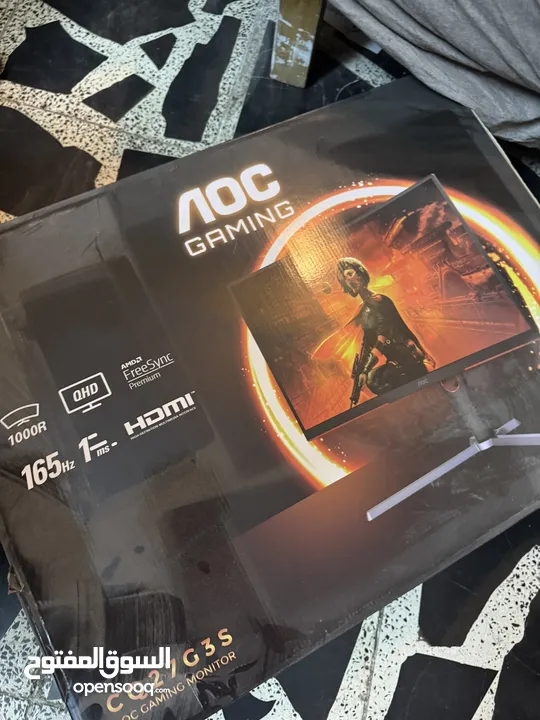 شاشة Aoc للبيع وسماعات hyper x cloud 3 الغنية عن التعريف