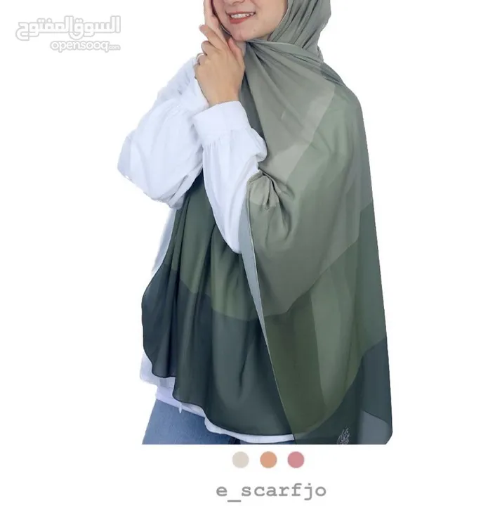 حجابات جورجيت مصرية للبيع الفوري عدد 90