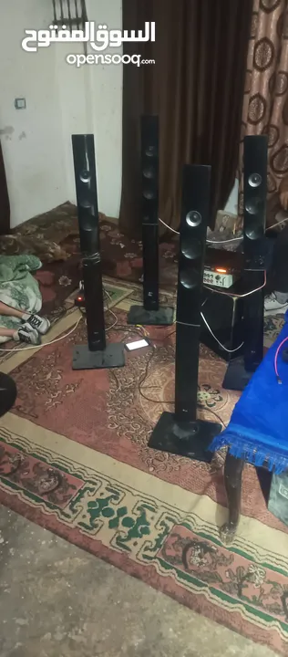 مسرح منزلي صوت بصلاه على النبي مع جهاز بيكو مع منظم صوتيات مع أربع سمعات