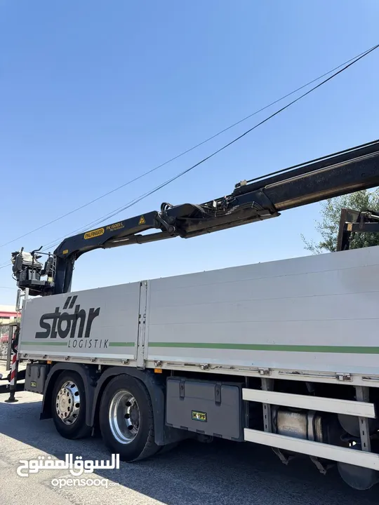 سيارة شحن مرسيدس  2020 mb5 قياس 2545 مع ونش طوب نوع palfinggr مع صندوق جناب المنيوم