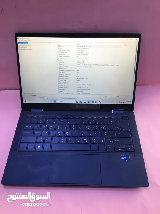 11th GENERATION X360 TOUCH SCREEN CORE i7 16GB RAM 512GB SSD HP DRAGONFLT G2