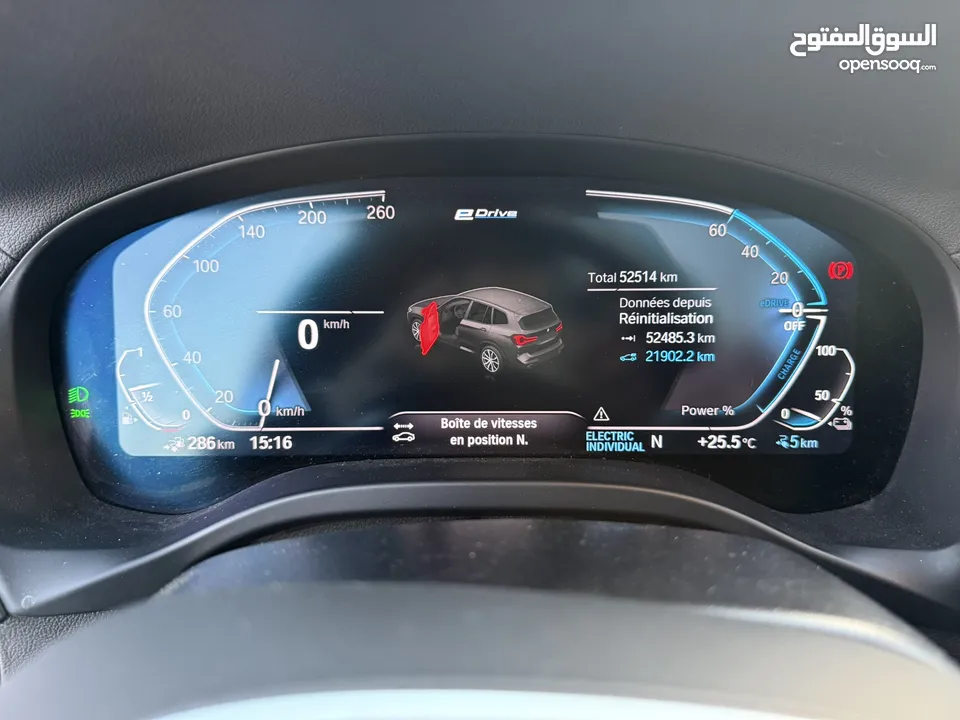 BMW x3 30e ترخيص 2022 ترخيص  محرك 2000 هايبرد plug in/يقطع على الشحنه 30 كيلو متر  293 حصان