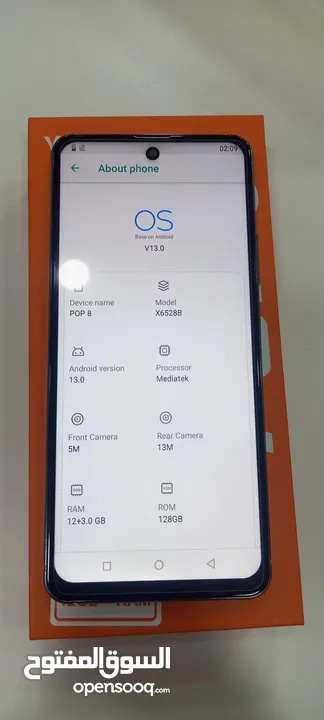 عرض على هاتف Vfone POP 8 فقط 80 دينار  الهاتف مواصفات أصطوريه. ضد الكسر.