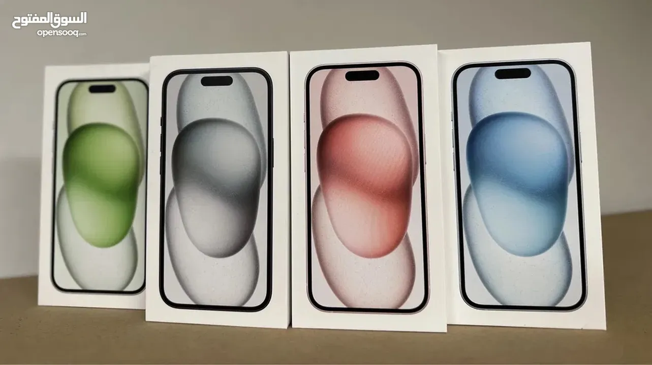 iPhone 15 (128GB/256GB) جديد  كفالة شرق اوسط لمدة عام من تاريخ الشراء الجهاز  يوجد بكج اصلي