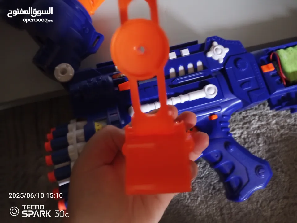 مسدس كهربائي للبيع للاطفال لون ازرق للاطفال لجميع الاعمار سهل الاستخدام