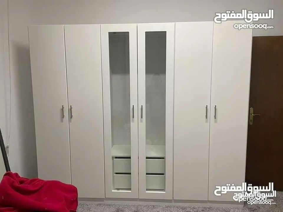 خزائن ملابس خشب لامنيت 18م تفصيل حسب الطلب والمقاس  جميع الوان جودة عالية