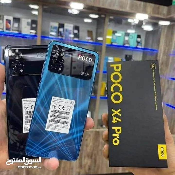 مستعمل اخو الجديد Poco X4pro 5G رام 8 واضافه جيجا 256 متوفر توصيل والوان