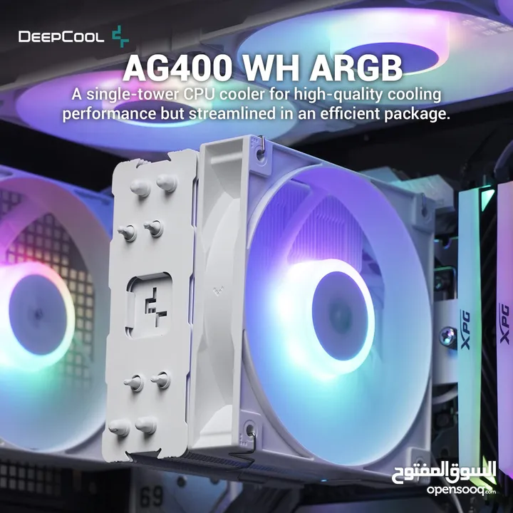 جديدنا غيــر HOT التبريد الهوائي الأفضل لجهازك Deepcool GAMMAXX AG400 RGB بـ 25د فقط