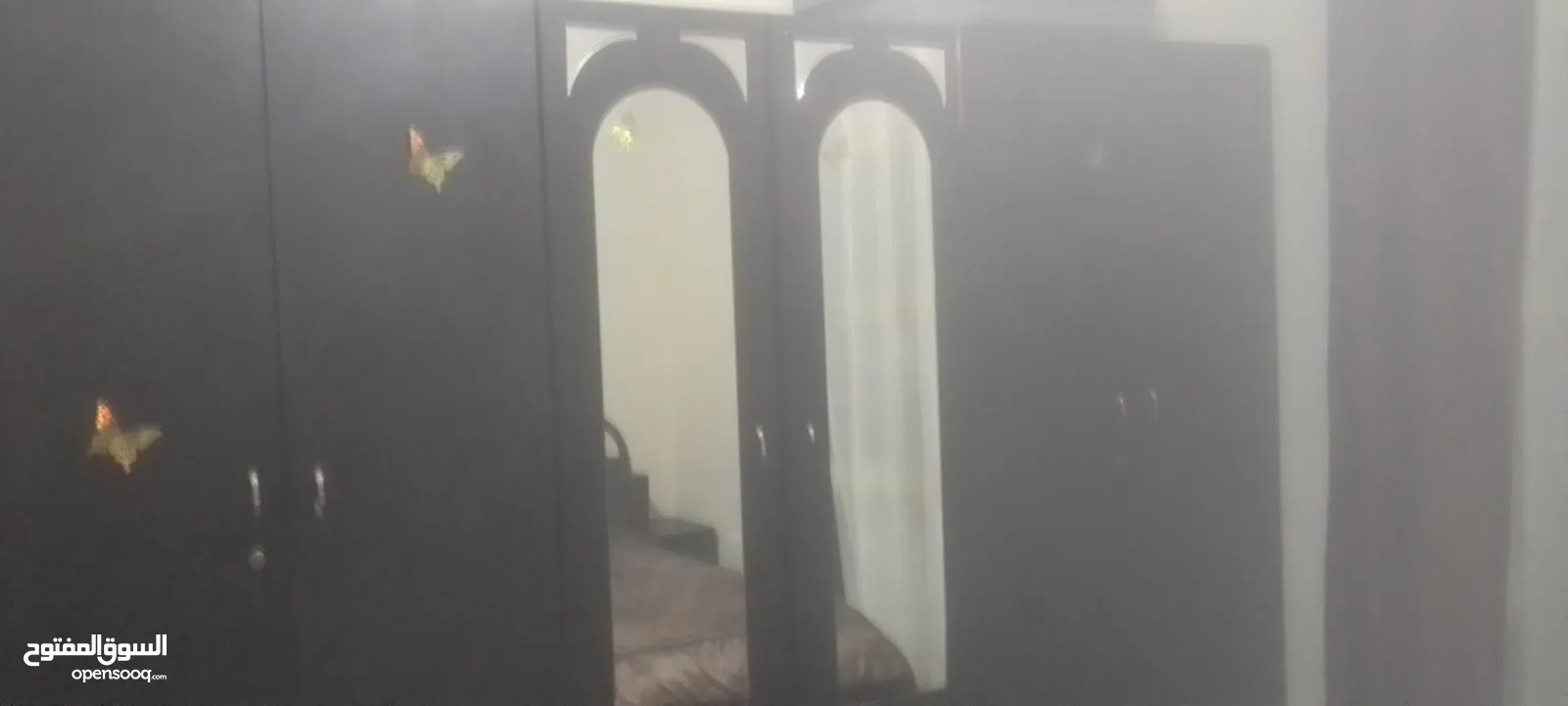 غرفة نوم لاتيه ملبس فرمايكه اسود قشره بلوط عائلي