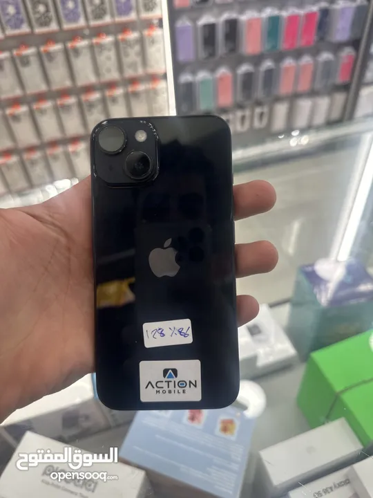 iPhone 14 128 GB used  ايفون 14 128 جيجا مستعمل بحاله الوكاله  بطاريه 88لل90‎%‎
