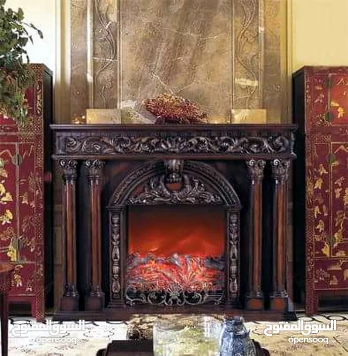 مدفئة مدخل فير بليس تدفئة واجهة fire place