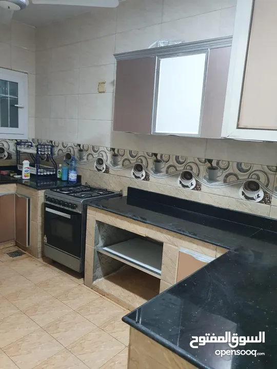 أجار يومي أو شهري شقة مؤثثة طابق أرضي للعوائل المعبيلة الثامنة بمكان هادئ  Mabelah 8 Flat for Rent