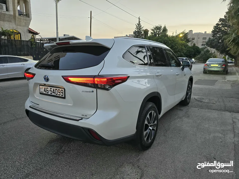 تويوتا هايلاندر 2020 هايبرد فحص كامل XLE فل كامل مع فتحه جمرك جديد بحالة الوكاله بسعر مغري