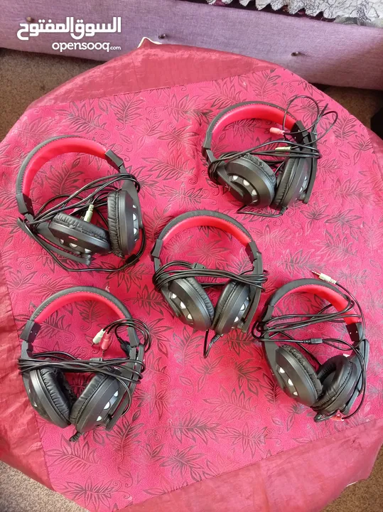 متوفر سماعات جيمنج مستعملات شغالات مئة بالمئة